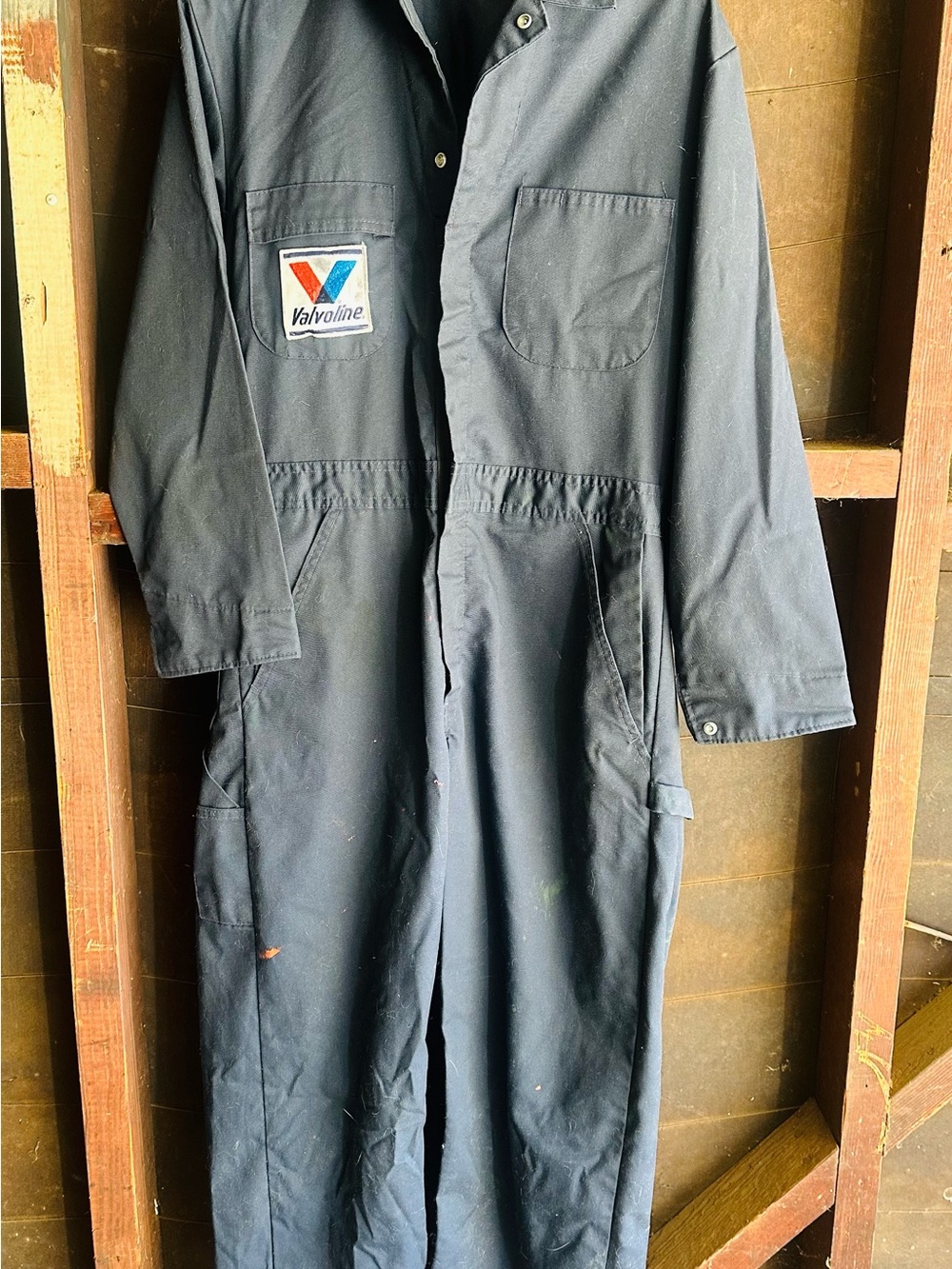 Valvoline Logo Work Jacket - Navy with Red & Blue Patch